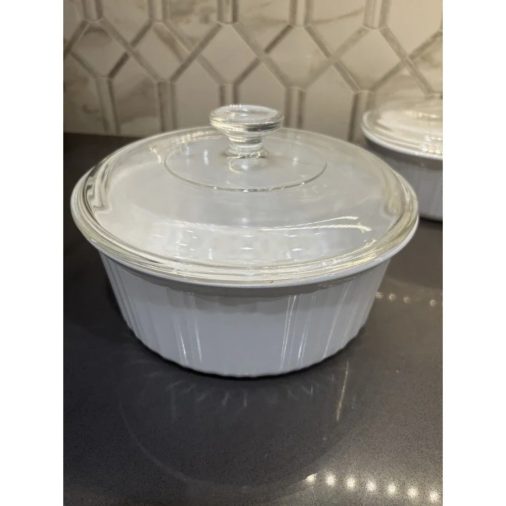 13 Piece Set Vintage Corning Ware French White F-1-B F-2-B F-3-B F-4-B F-16-B +